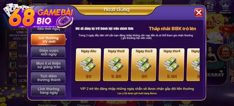 Những ưu điểm nổi bật chỉ có tại 68gamebai